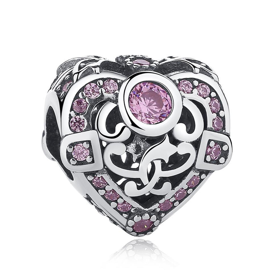 PY1364 925 Sterling Silver Catch Your Heart Charm Bead