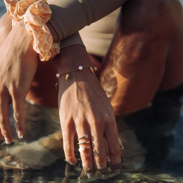 FJ0738 925 Sterling Silver Freshwater Pearl Ring