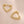 YHE0280 925 Sterling Silver Heart Bead Hoop Women Earring