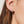 FE1285 925 Sterling Silver Pave Medium Huggie Hoops Earrings