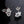 YE3107 925 Sterling Silver Hamsa Hand Stud Earrings