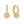 YHE0371 925 Sterling Silver Brigh Sun Hoop Earring With Cubic Zirconia