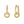 YHE0380 925 Sterling Silver Interlock Round Twist Hoop For Women
