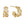 YHE0416 925 Sterling Silver Triple Retro Bamboo CZ Earring