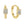 YHE0351 925 Sterling Silver Sparkle CZ Minimalist Women Hoop Earring