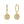 YHE0344 925 Sterling Silver Bohemian Irregular Sunburst CZ Earring