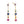 YHE0282 925 Sterling Silver Rainbow Cubic Zirconia Chain Tassel Earring For Women