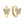 YHE0448 925 Sterling Silver Boutique Butterfly CZ Hoop Earring