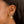FE1642 925 Sterling Silver Cubic Zirconia Smile Face Hop Earrings