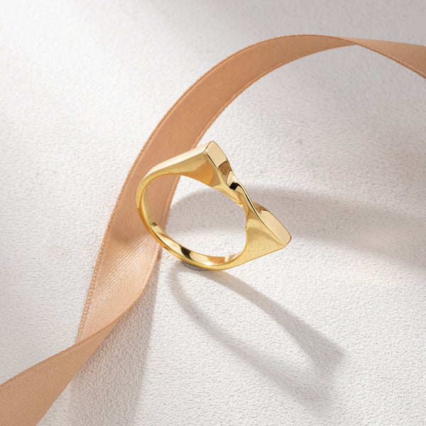 FJ0811 925 Sterling Silver Mobius Ring