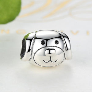 PY1477 925 Sterling Silver Lovely Dog Animal Charm