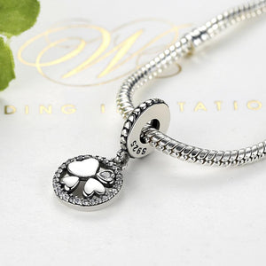 PY1425 925 Sterling Silver My Lucky Girl Clover Pendant