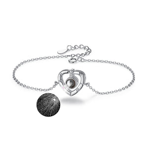 YS1334 925 Sterling Silver Heart Bracelet