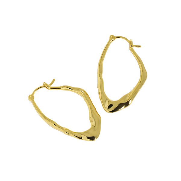 RHE1064 925 Sterling Silver Irregular Geometry Women Earring