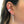 FE1206 925 Sterling Silver Five Zircon Drop Hoop Earrings