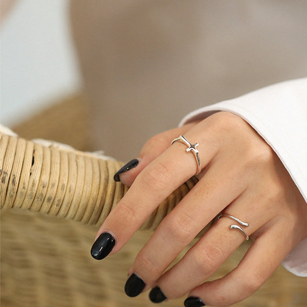 RHJ1068 Simple Snake Open Ring