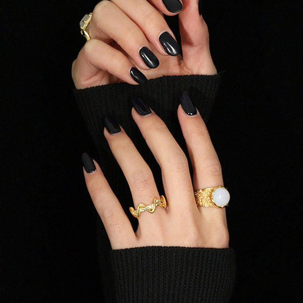 RHJ1121 925 Sterling Silver Wave Women Ring