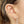 FE1254 925 Sterling Silver Double Row Zircon Cuff Earrings