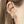 FE1581 925 Sterling Silver Curb Link Hoop Zircon Earrings