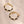 YHE0406 925 Sterling Silver Bamboo Black Enamel Hoop Earring