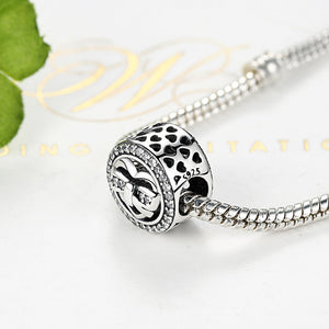 PY1443 925 Sterling Silver KNOT BOW charms