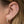 FE1665 925 Sterling Silver Sapphire Flower Stud Earring