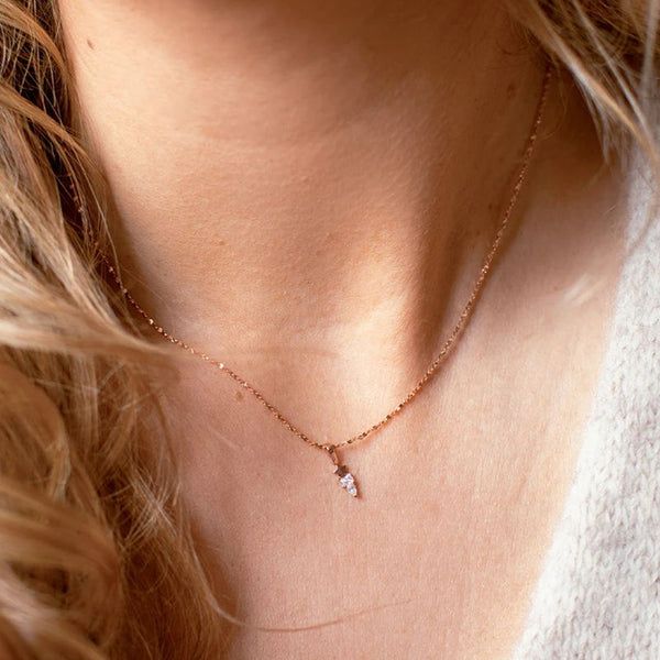 FX0402 925 Sterling Silver Mini Pendant Necklace