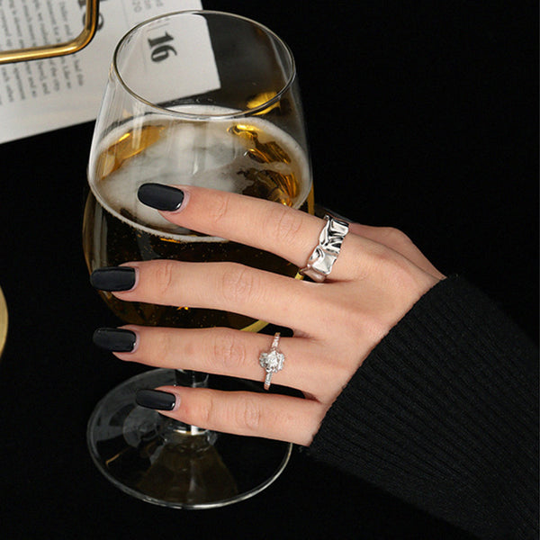 RHJ1054 Flower Open Ring