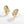 FE1364 925 Sterling Silver Chunky Croissant Zircon Earrings