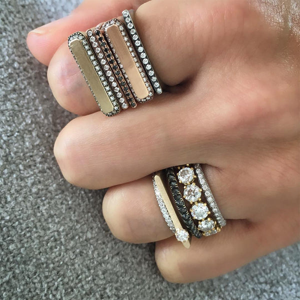 FJ0419 925 Sterling Silver Circle Single Zircon Ring