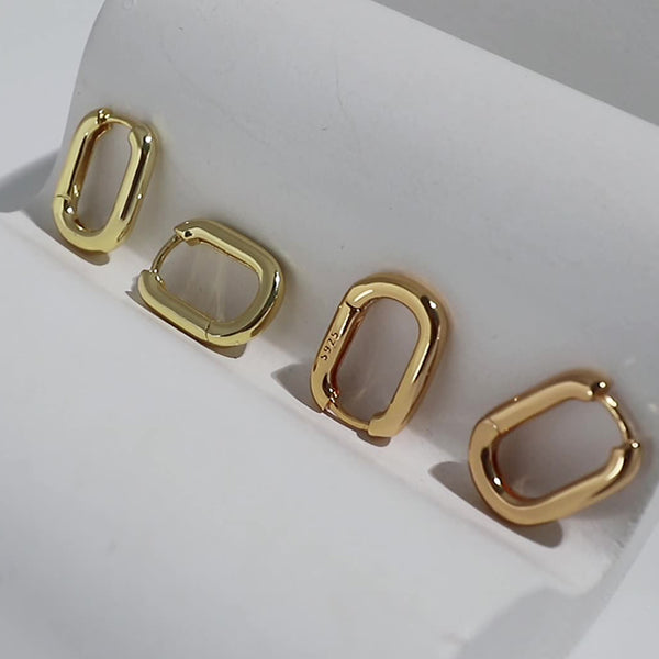 RHE1025 Geometry Oval Hoops