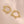 YHE0329 925 Sterling Silver Trio Bead Hoop Earring