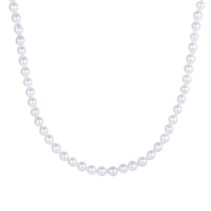 PN0067 925 Sterling Silver 6-7MM With Freshwater Pearl Choker Necklace