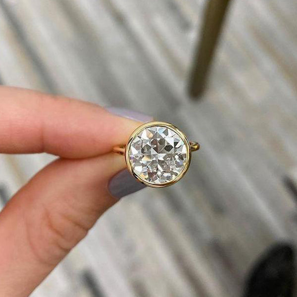 FJ0555 925 Sterling Silver Cubic Zirconia Engagement Ring