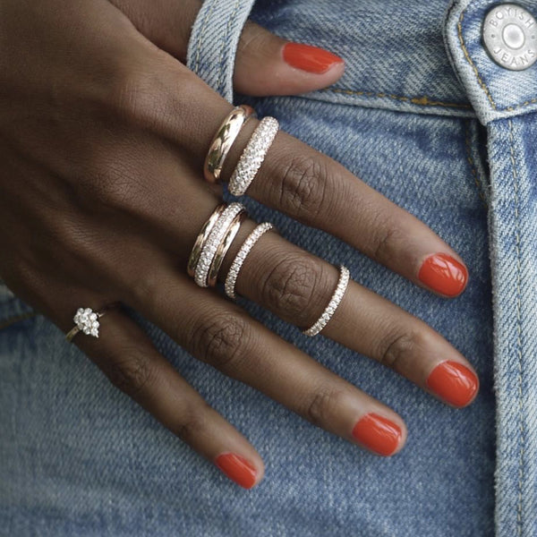 FJ0396 925 Sterling Silver Cubic Zircon Orbit Ring