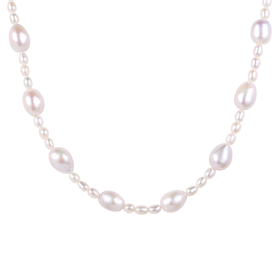 FX0805 925 Sterling Silver Pearl Necklace