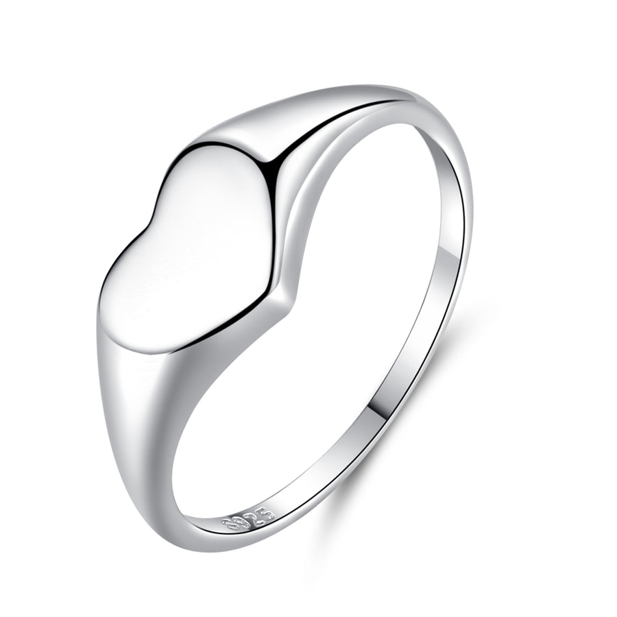 FJ0282 925 Sterling Silver Heart Ring
