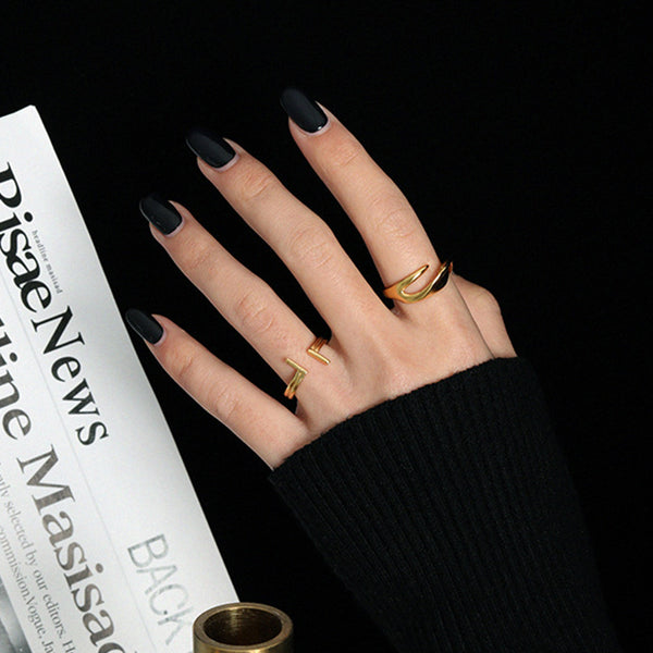 RHJ1086 S925 Hollow Twist Ring