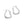 RHE1085 925 Sterling Silver Trendy Irregular Chunky Hoops Earring