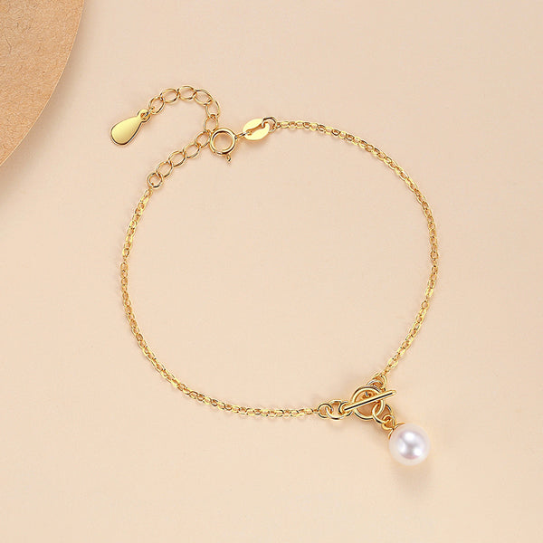 FS0237 925 Sterling Silver Baroque Pearl Bracelets