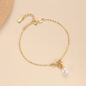 FS0237 925 Sterling Silver Baroque Pearl Bracelets