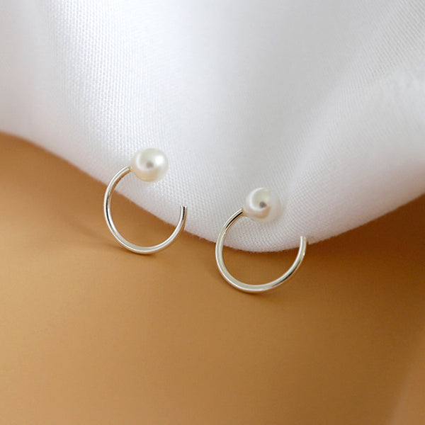 RHE1027 Pearl Hoops