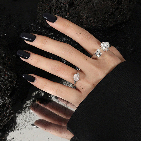 RHJ1047 Claw Cristal Open Ring
