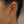 FE1653 925 Sterling Silver Knot Cubic Zirconia Huggie Earrings