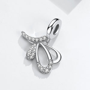 PY1935 925 Sterling Silver Butterfly Design Pendant Charm