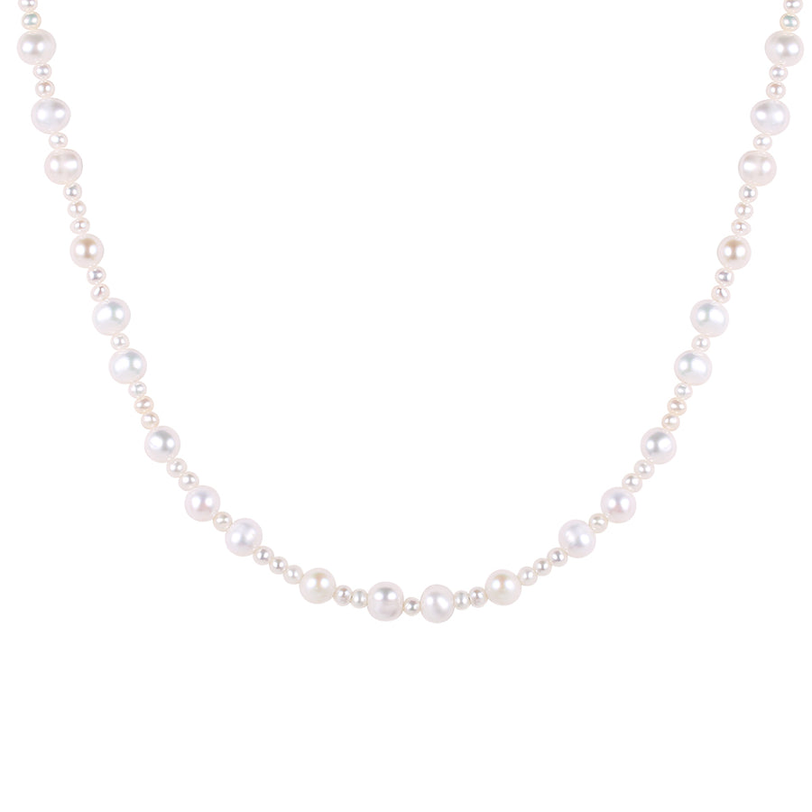 FX0803 925 Sterling Silver Boutique Freshwater Pearl Necklace