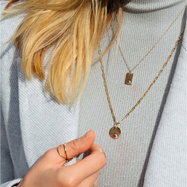 FX0368 925 Sterling Silver Oval Coin Pendant Necklace