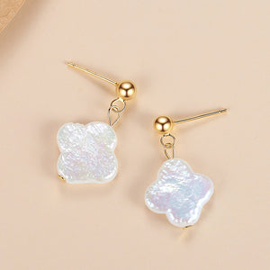 FE1715 925 Sterling Silver Baroque Pearl Earrings