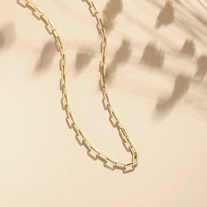 FX0072 925 Sterling Silver Medium Chain Necklace