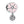 PY1196 925 Sterling Silver Pink Magnolia Pendant Charm